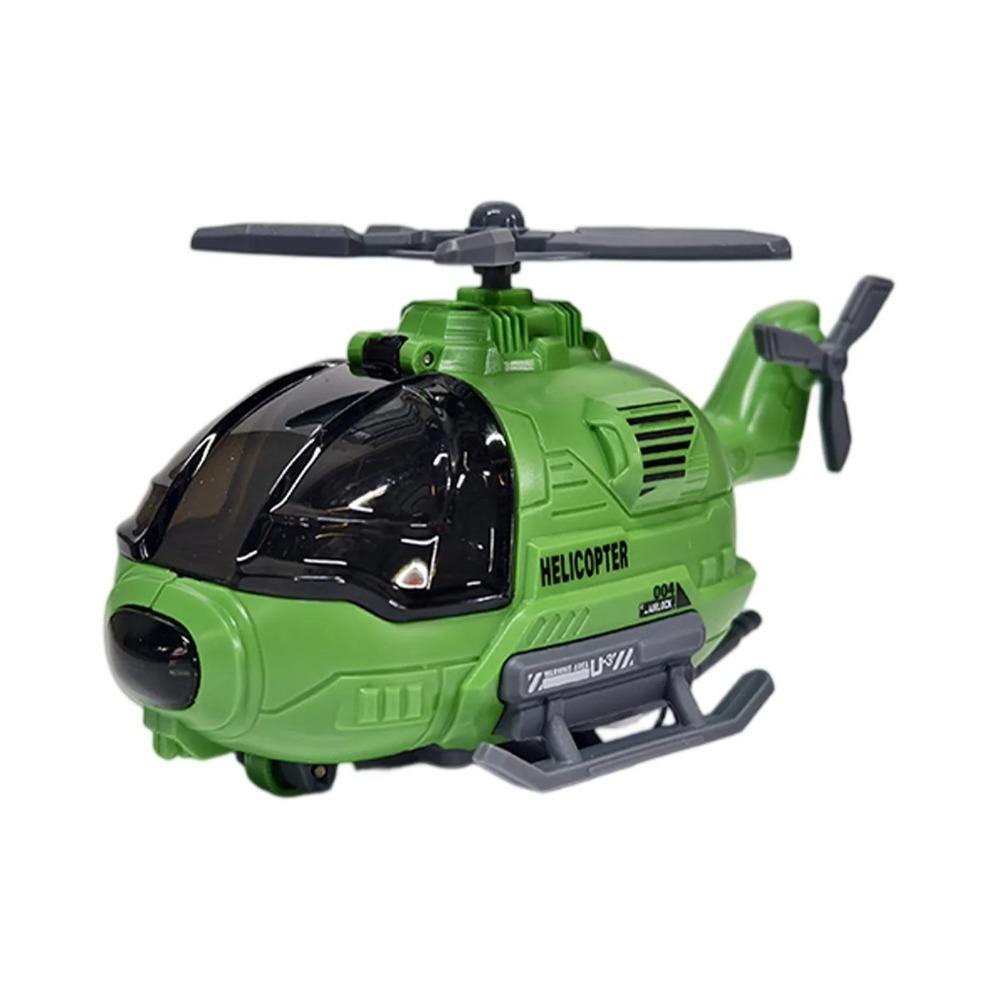 Open Cockpit Simulation Aircraft Toy Rotatable Propeller Inertial Fighter Toy  Christmas Gift