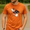 Orange Fluff Protogen Fox Flame Ear Graphic T Shirt Unisex Crew Neck Short Sleeve Fandom Fan Holiday Gift Top