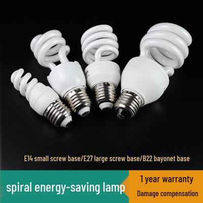 Spiral Energy-Saving Light Bulb, E27 Screw Base, Super Bright Indoor White Light, Available In 9W/13W/18W/32W/40W.