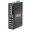 Huigu Industrial Gigabit Fiber Optic Transceiver Switch