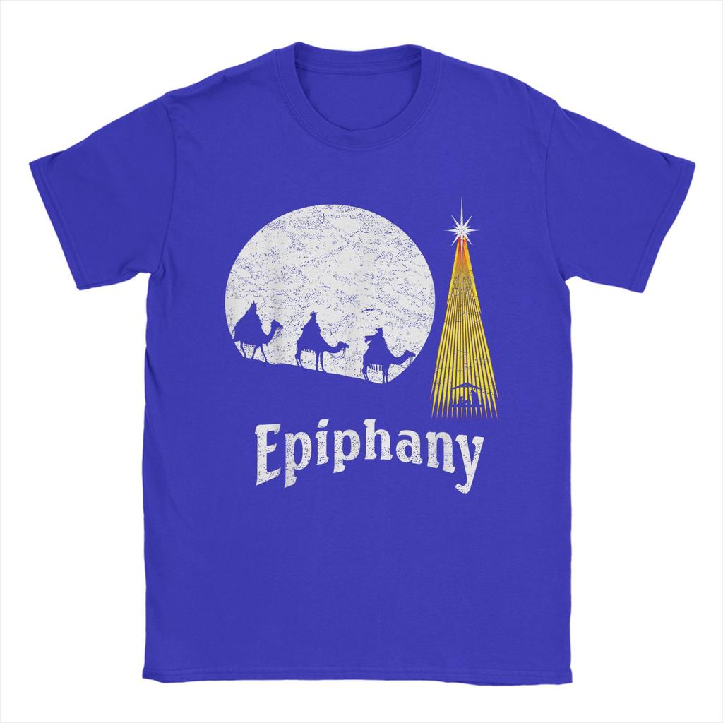 Funny Wise Men Epiphany Three Kings Day T-Shirts Men Round Neck Cotton T Shirt Christian Short Sleeve Tees Party Clothing