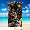 Quick Dry Beach Towel Attack On Titan Pattern, Lightweight Absorbent Towel for Pool Beach Vacation Use