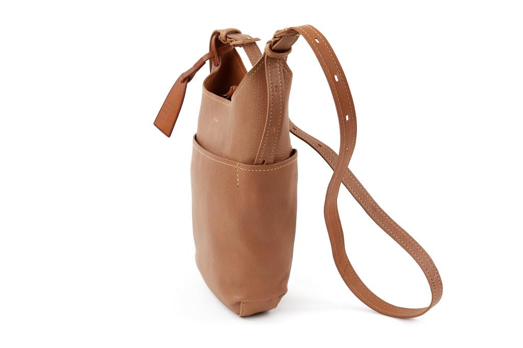 Shoulder Bag Genuine Leather Greige [Genten] Women's GE-44100-43