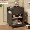 Modern Metal Bedside Storage Cabinet