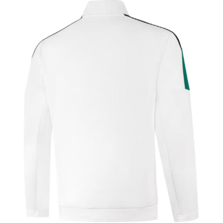 Li Ning Fashion Fitness Stand Collar Cardigan Long Sleeve Sweatshirt Men Sweatshirt Standard-White AWDUA73-1