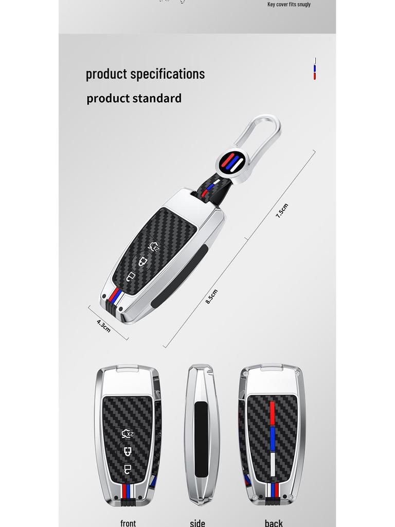 Ford Edge L Mondeo Focus Escort Explorer Key Case with Metal Buckle