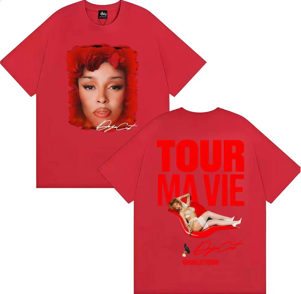 

Singer The Doja Cat 2026 World Tour Double Sided PrintT Shirts Men Women Clothing Fashion Casual Short Sleeve T-shirt Streetwear 4XL