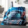1pc S-Stitch9 Blanket, Gift, for Men and Women, Soft Blanket, Good for Sofa Bed Couch Travel, Lightweight Flannel Blanket