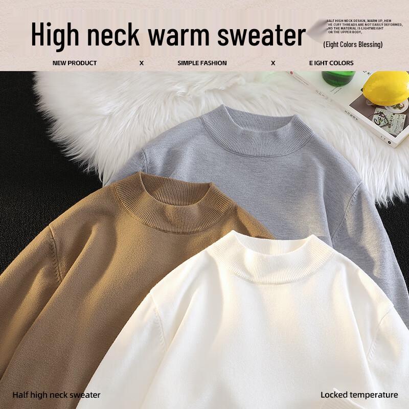 VANCL Men's Thermal Mock Neck Knit Sweater