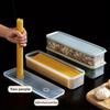 Kitchen Long Rectangular Food Storage Containers, Plastic Reusable Refrigerator Organizer Boxes