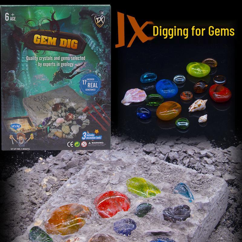 Archaeological Gem Pearl Excavation DIY Cat s Eye Bracelet - Educational Toy for Kids