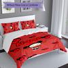 3pcs Custom Name Pucca Bedding Set,Includes 1 Duvet Cover and 2 Pillowcases,All-season Bedroom Decor