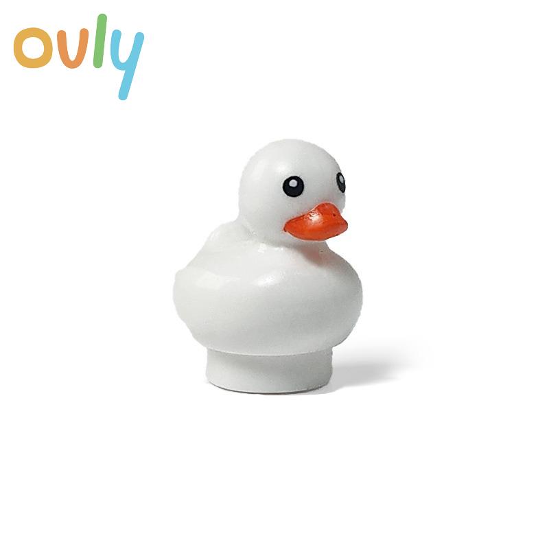 Творческие строительные блоки MOC City Scene Duck LivingRoom Interior Decoration Собранные DIY Reptile Pet Element Bricks белый