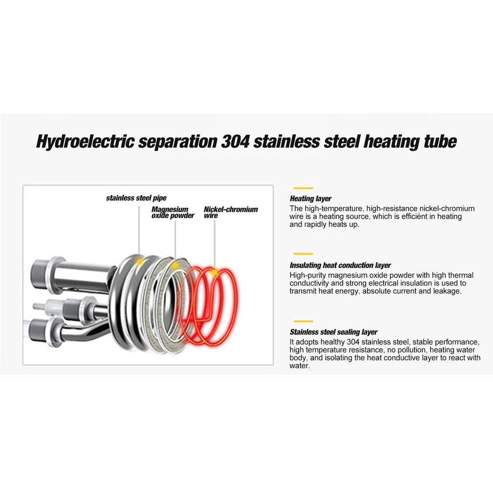 Electric Kitchen Water Heater Tap Instant Hot Water Faucet Heater Cold Heating Faucet Tankless Instantaneous Water Heater