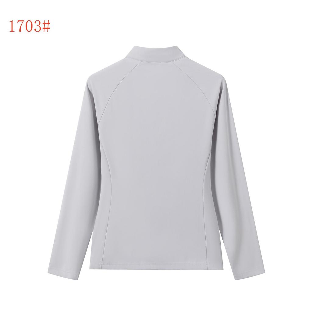 Women's Quick Dry Stand Collar Pullover - Long Sleeve Running & Yoga Top for Autumn