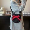 Plush Bow Shoulder Messenger Bag New Versatile Casual Fashion Shoulder Bag