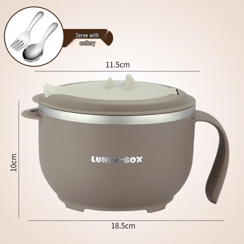 ZISIZ Stainless Steel Instant Noodle & Rice Bowl