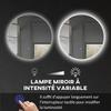 Round LED Illuminated Bathroom Mirror diameter 80 cm Wall-Mounted with Lighting Touch Switch Anti-Fog System