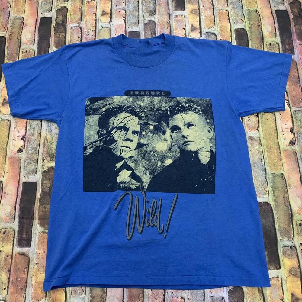 Erasure Band Music Blue T-shirt Cotton All Size Unisex XL