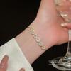 Vintage Heart Shaped Adjustable Bracelet With Gold Plating For Elegant Women Gift