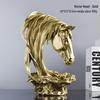 Retro American Country Horse Head Ornament for Home Decor - Living Room, TV Stand, Bar, or Entrance Display