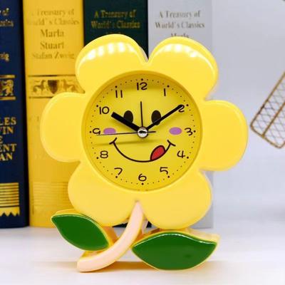 Reloj Despertador de Flores Creativo para Niños, Reloj Lindo de Mesita de Noche, Regalo de Cumpleaños para Estudiantes, Mesa de Moda para Mesita de Noche