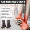 1Pcs Copper Ankle Brace Support For Men & Women,Ankle Compression Sleeve Socks For Plantar Fasciitis,Sprained,Achilles Tendon