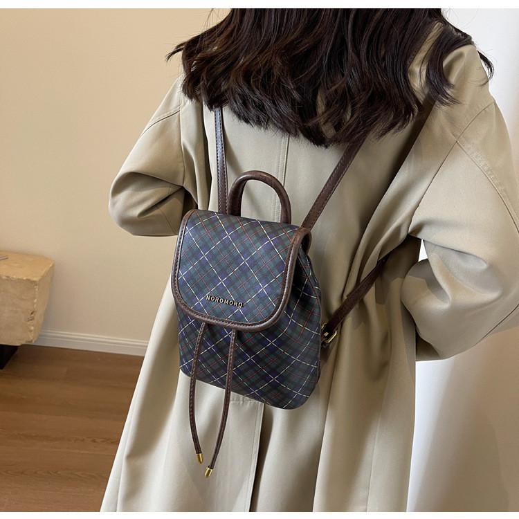 Korean Ins Girl College Wind Bag 2023 New Retro Fashion Backpack Shoulder Bag