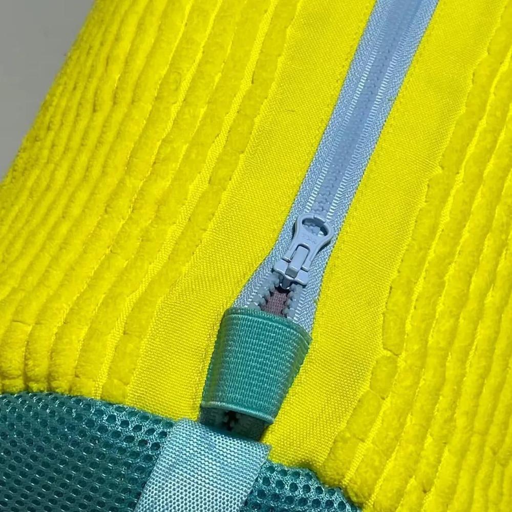 Durable Shoe Washing Machine Bag for All Shoe Types-Yellow with Blue Zipper,Ideal for Sneakers and Casual Shoes,Laundry Wash Bag