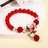 Crystal , Oriental Charm Light Luxury Pendant, Jewelry, Sweet Candy Color , Handmade Haibao Blue Crystal .
