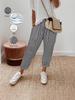 2026 Spring/Summer Women's Striped Elastic Waist Casual Pants