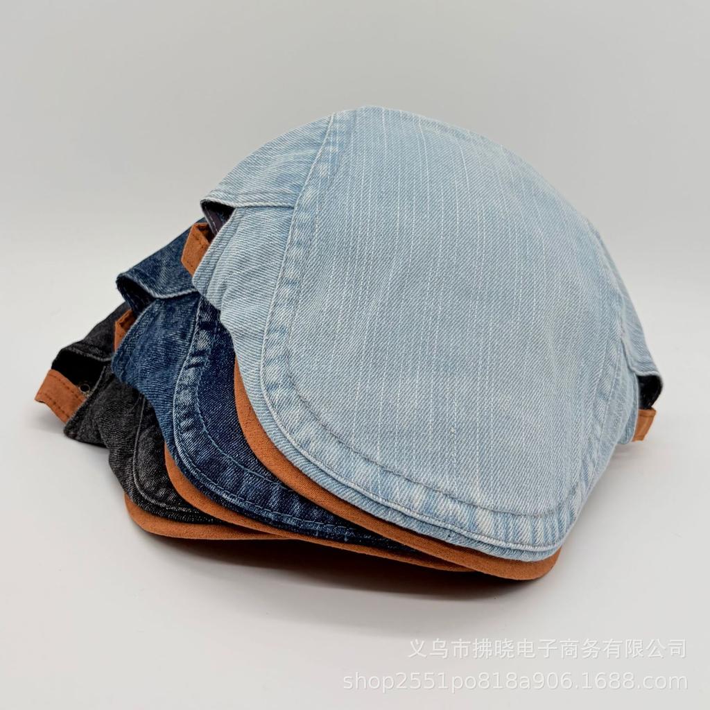 Versatile Washed Retro Cap, Reverse Wear Big Head Circumference Trendy Brand Male Painter Hat, Fashion Forward Hat Female