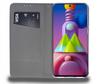 Case for Samsung Galaxy M51 Smart BOOK Magnet Book NAVY BLUE + Glass