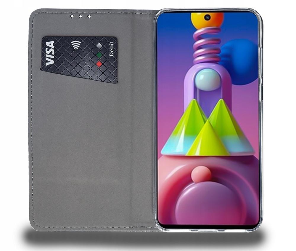 Case for Samsung Galaxy M51 Smart BOOK Magnet Book NAVY BLUE + Glass