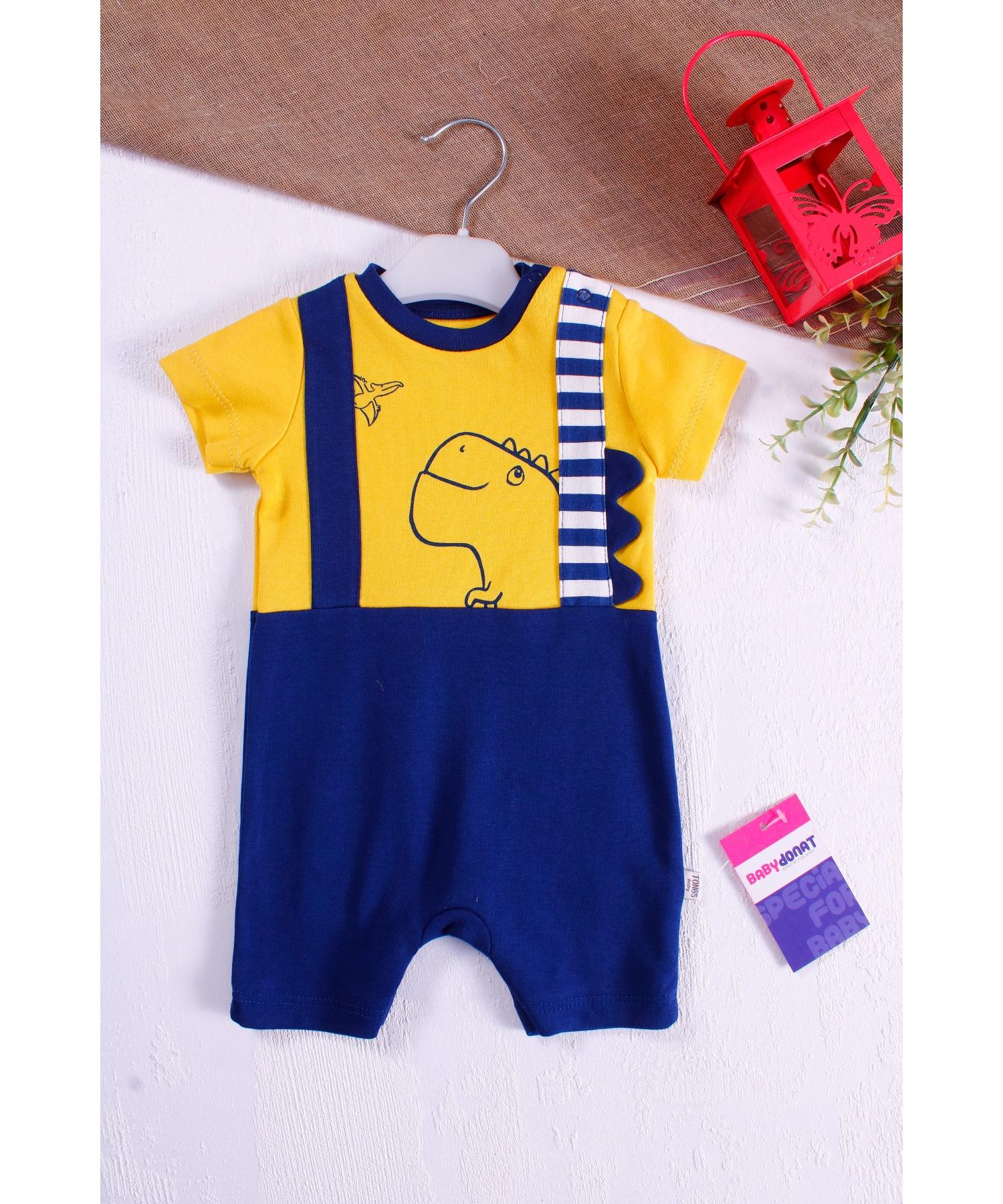 

Dinosaur Patterned Baby Boy Rompers