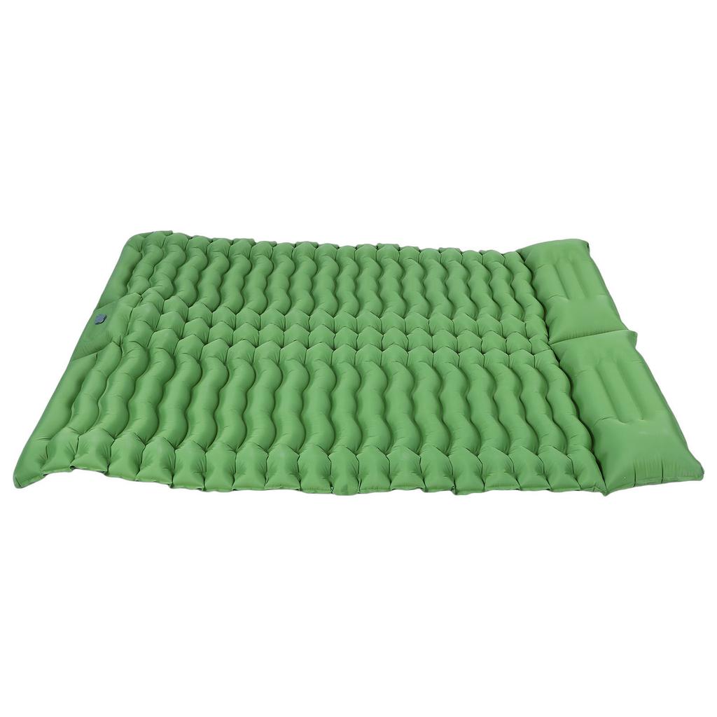 Double Sleeping Pad Tear Proof Water Proof TPU Portable Double Inflatable Mattress with Foot Pump for Outdoor Camping
