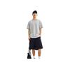 Anta Comfortable Simple Loose Letter Print Breathable Drop Shoulder Short Sleeve T-Shirt Unisex Tops Moss-Grey-Green 152527123-2