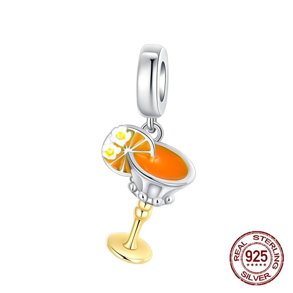 Copper Flower Birthday Gift Pendant Charms Beads Fit Original Bracelets Fine Diy Jewelry For Women Gift