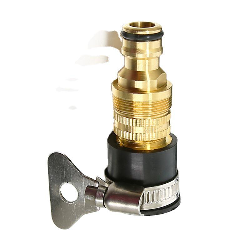 Universeller Kupfer-Wasserhahn-Adapter & Schnellkupplung für Schläuche