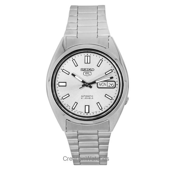 

Восстановленные мужские часы Seiko 5 Automatic, сделано в Японии, SNXS73 SNXS73J1 SNXS73J серебряный