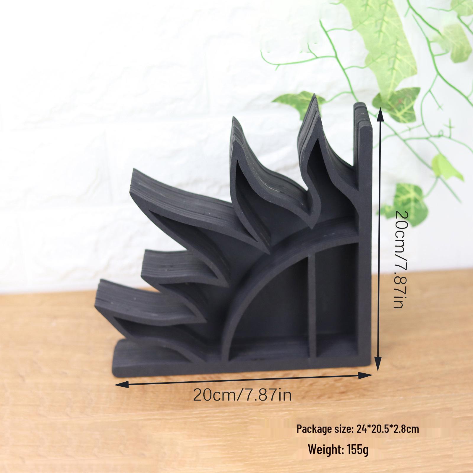 

Круглая деревянная настенная полка для кристаллов «Новолуние и Солнце» - Домашний и B&B подвесной декор