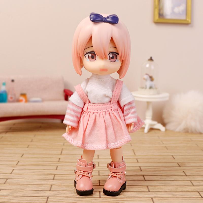 OB11 Clothes Cat Pudding Sweater Hooded Jacket Shorts Shoes for Molly, YMY, GSC Body, 1/12bjd Doll Clothes Toy Clothing