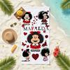 Cartoon M-Mafalda Towel Soft Pool Gift For Travel Gym Shower Camping Quick Dry Sports Beach Towels