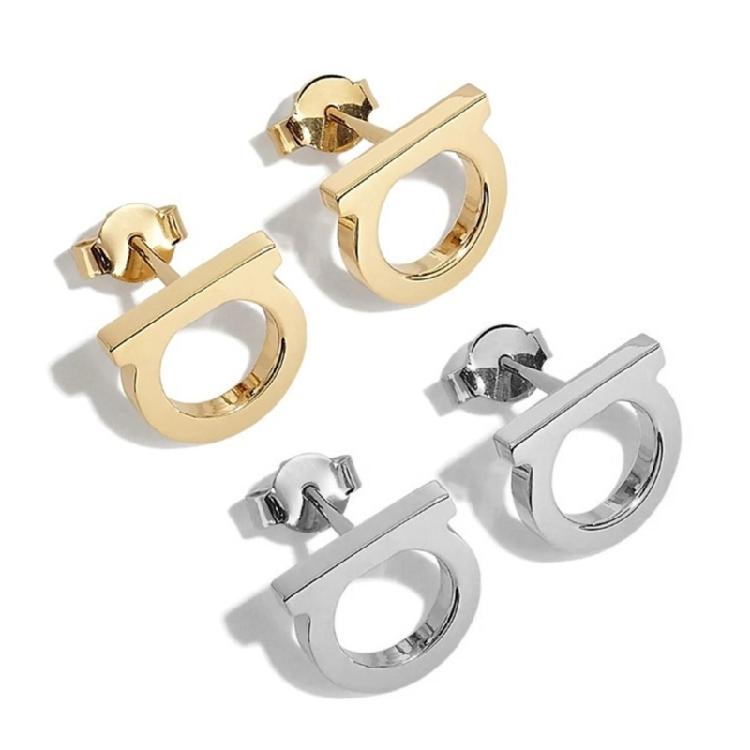 

Portable Sturdy Stainless Steel Letter Studs Elegant Designs Earrings Accessory for Everyday Fashion Daily Casual Wear 1