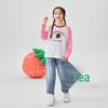 Xiaoyinman Girls' Strawberry Print Long-Sleeve T-Shirt