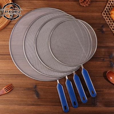 Protectores de Salpicaduras de Grasa Malla de Acero Inoxidable Protector Anti Salpicaduras Red de Aceite Cubierta Anti Salpicaduras Sartén Olla Aceite de Fritura Cubierta de Cocina