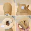 Children's Snow Boots2026New winter short boots for boys, fleece-lined and thickened, cotton boots for girls, warm baby cotton shoes
