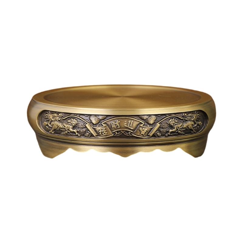 

Solid Brass Round Base, Handmade Vintages Inspireds Incenses Burners for Home Ambiances