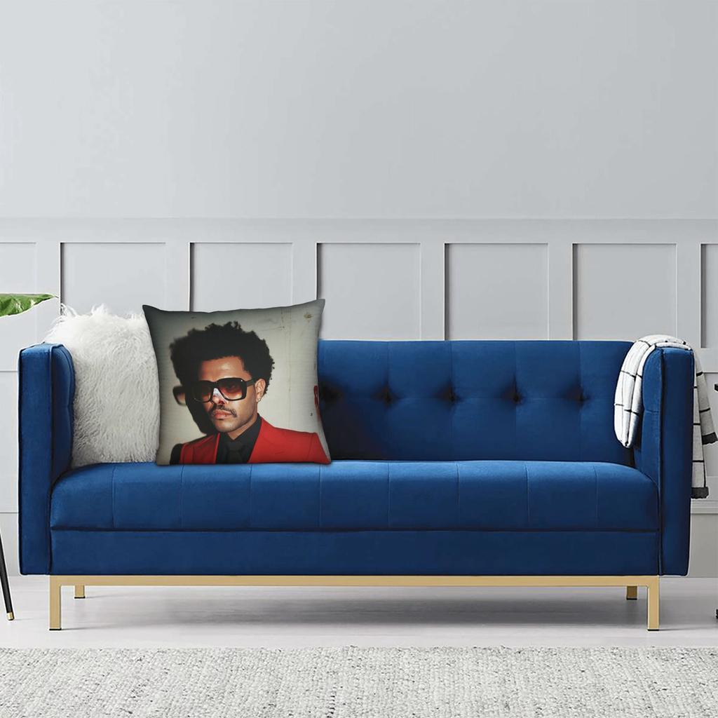 The Weeknd Rapper Singer Pillowcase Double-Sided Printing Cushion Cover Decorations Throw Pillow Case Cover Home 40X40Cm
