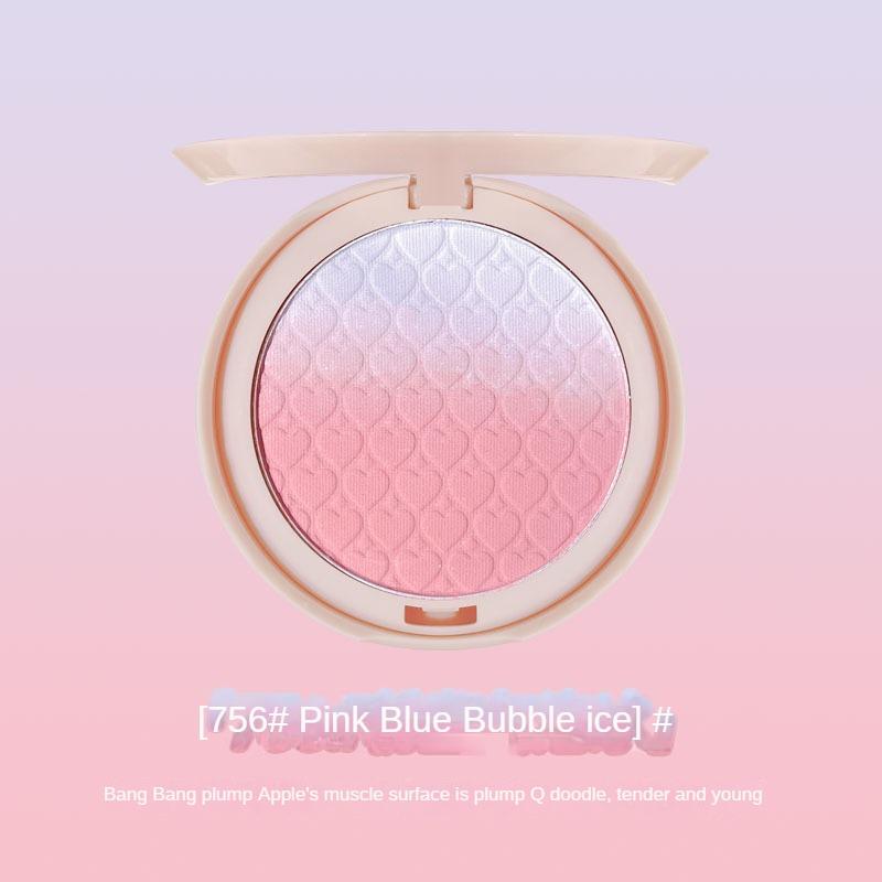 

Румяна с тройным градиентом Matte Fine Flash Contour Palette Blush Фиолетовые румяна Синие персиковые кремовые абрикосовые румяна 756#